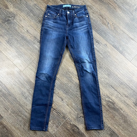 7 For All Mankind Skinny Blue Jeans Pants Denim ((size 24)) - Picture 1 of 8